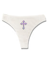 Easter Color Cross Womens Thong Underwear-Womens Thong-TooLoud-White-X-Small-Davson Sales
