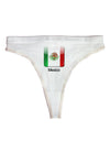 Mexican Flag App Icon - Text Womens Thong Underwear by TooLoud-Womens Thong-TooLoud-White-X-Small-Davson Sales