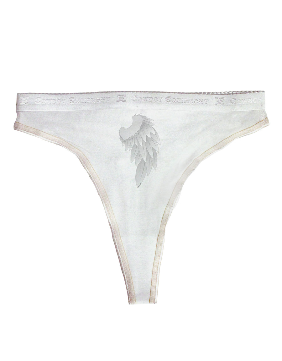 Single Right Angel Wing Design - Couples Womens Thong Underwear
