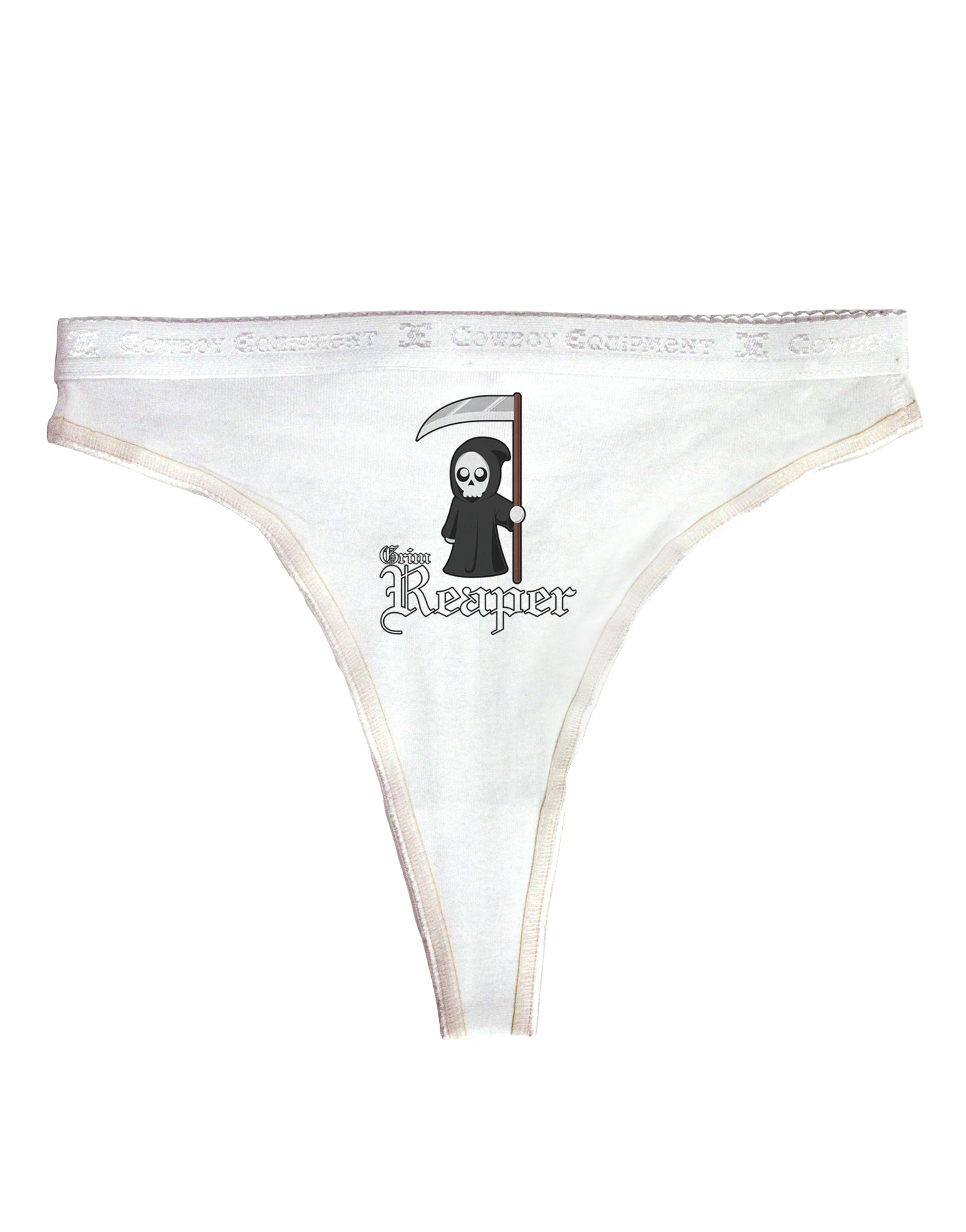 Cute Grim Reaper - Name Text Womens Thong Underwear - Davson Sales