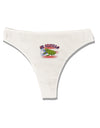 Mi Orgullo Coqui Womens Thong Underwear-Womens Thong-TooLoud-White-X-Small-Davson Sales