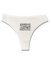 I'd Rather be Lost in the Mountains than be found at Home Womens Thong Underwear-Womens Thong-TooLoud-White-X-Small-Davson Sales
