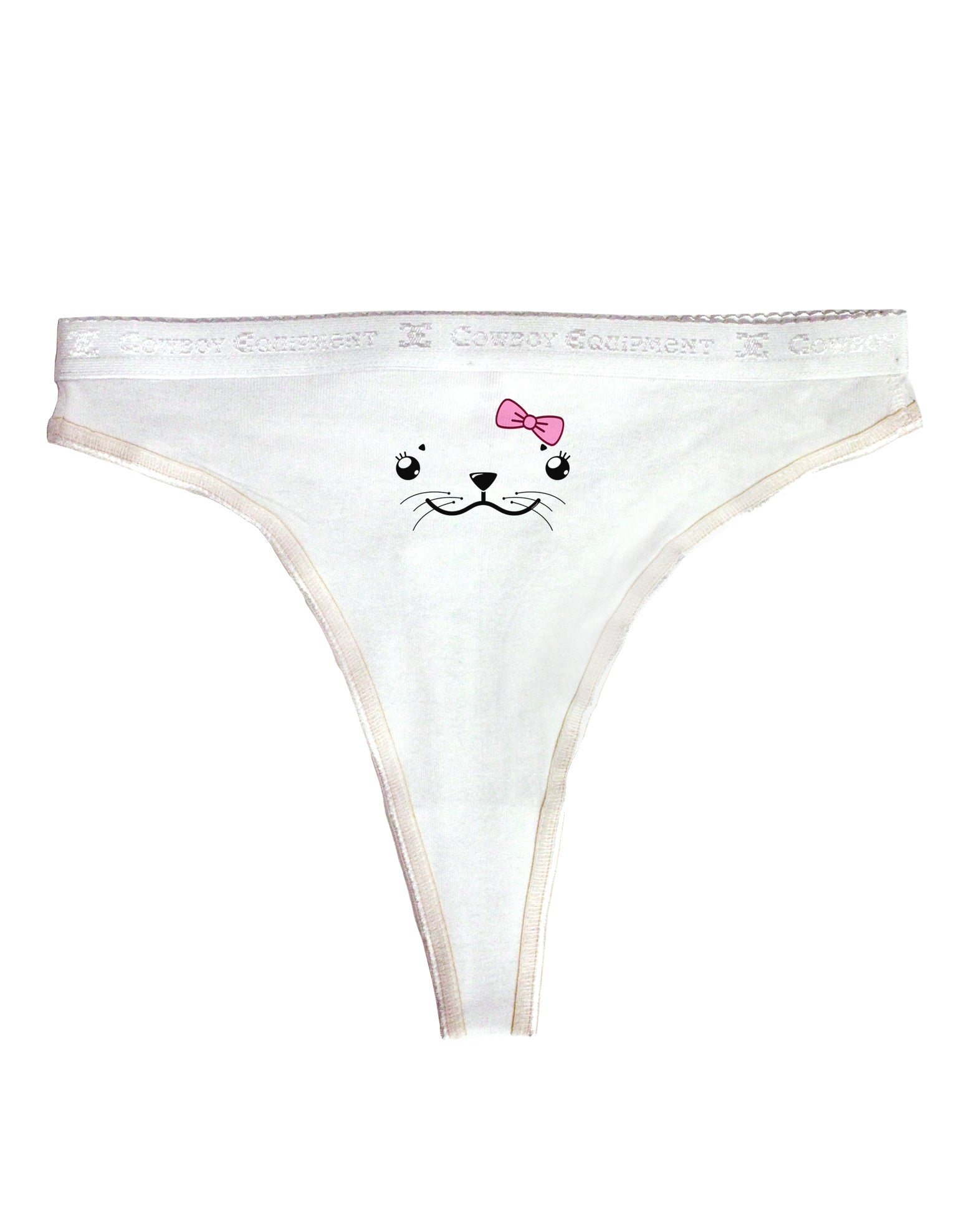 Kyu-T Face - Sealia Cute Girl Seal Womens Thong Underwear - Davson