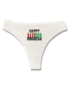 Happy Kwanzaa Candles Womens Thong Underwear-Womens Thong-TooLoud-White-X-Small-Davson Sales
