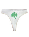 St. Patrick's Day Shamrock Design - Shamrocks Womens Thong Underwear by TooLoud-Womens Thong-TooLoud-White-X-Small-Davson Sales