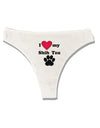 I Heart My Shih Tzu Womens Thong Underwear by TooLoud-Womens Thong-TooLoud-White-X-Small-Davson Sales
