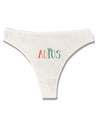 Adios Womens Thong Underwear White XL Tooloud