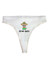 Oh My Gato - Cinco De Mayo Womens Thong Underwear-Womens Thong-TooLoud-White-X-Small-Davson Sales