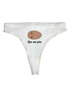 Potato - Eye See You Womens Thong Underwear-Womens Thong-TooLoud-White-X-Small-Davson Sales