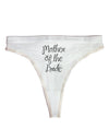 Mother of the Bride - Diamond Womens Thong Underwear-Womens Thong-TooLoud-White-X-Small-Davson Sales