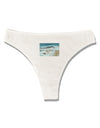 CO Snow Scene Text Womens Thong Underwear-Womens Thong-TooLoud-White-X-Small-Davson Sales