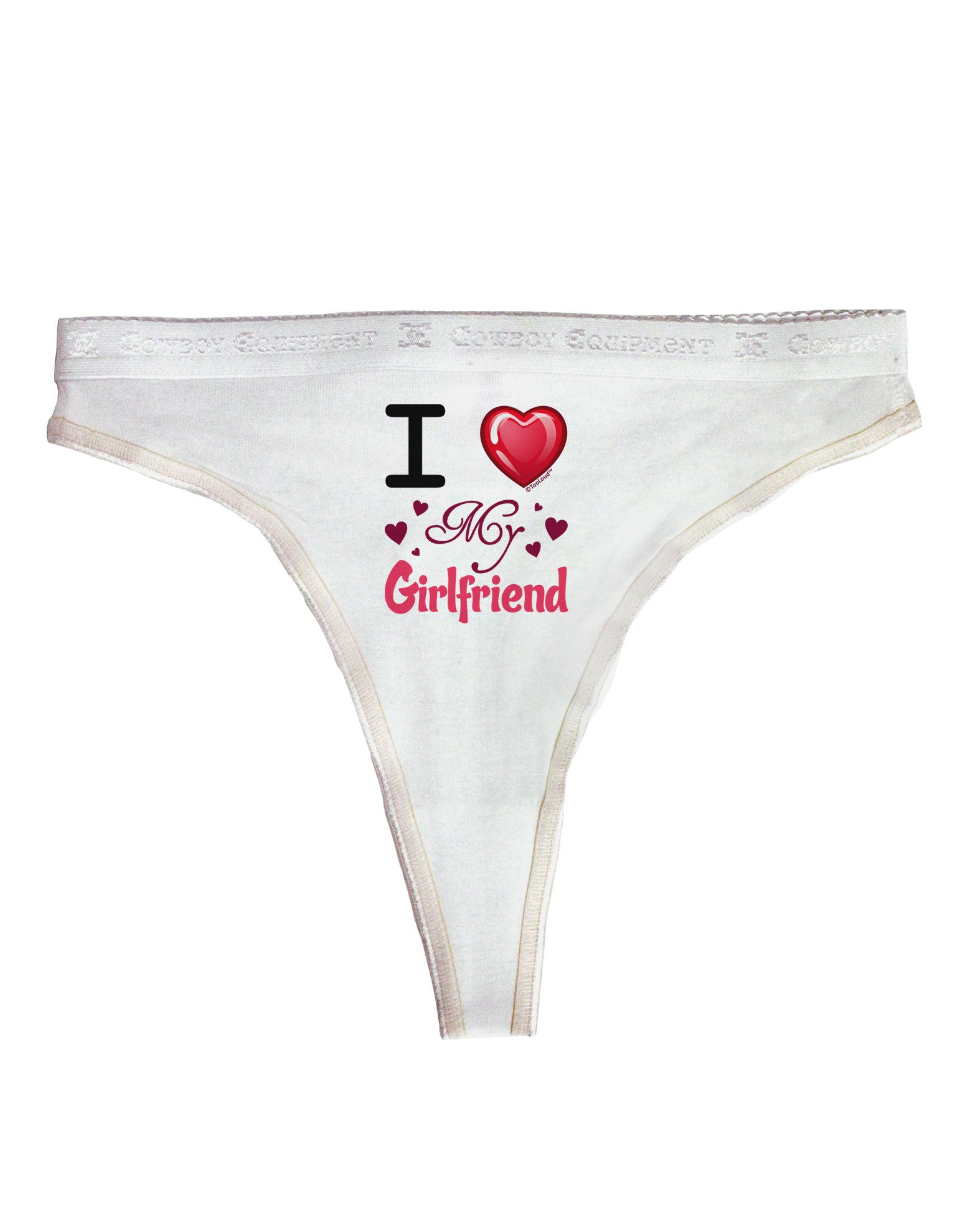 I Heart My Mexican Girlfriend Womens Thong Underwear by TooLoud