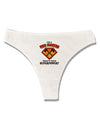 Fire Fighter - Superpower Womens Thong Underwear-Womens Thong-TooLoud-White-X-Small-Davson Sales