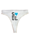 Matching Soulmate Design - Soul - Blue Womens Thong Underwear by TooLoud-Womens Thong-TooLoud-White-X-Small-Davson Sales