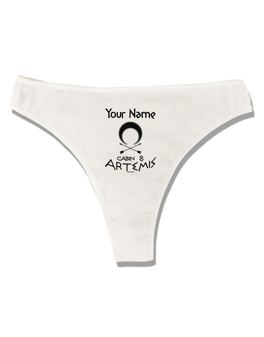 Personalized Cabin 8 Artemis Womens Thong Underwear-Womens Thong-TooLoud-White-X-Small-Davson Sales