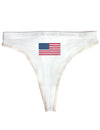 American Flag Womens Thong Underwear-Womens Thong-TooLoud-White-X-Small-Davson Sales