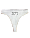 My Mom Rocks - Mother's Day Womens Thong Underwear-Womens Thong-TooLoud-White-X-Small-Davson Sales