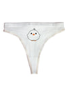 Cute Little Chick - White Womens Thong Underwear by TooLoud