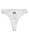 Golden Fleece Black and White Design Womens Thong Underwear by TooLoud-Womens Thong-TooLoud-White-X-Small-Davson Sales