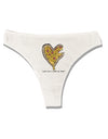 TooLoud I gave you a Pizza my Heart Womens Thong Underwear-Womens Thong-TooLoud-White-X-Small-Davson Sales
