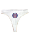 Psychedelic Peace Patriotic Womens Thong Underwear-Womens Thong-TooLoud-White-X-Small-Davson Sales