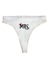 Matching Mr and Mrs Design - Mrs Bow Womens Thong Underwear by TooLoud-Womens Thong-TooLoud-White-X-Small-Davson Sales
