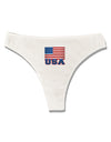 USA Flag Womens Thong Underwear by TooLoud