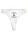 Captain Obvious Funny Womens Thong Underwear-Womens Thong-TooLoud-White-X-Small-Davson Sales
