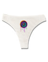 Paint Drips Speaker Womens Thong Underwear-Womens Thong-TooLoud-White-X-Small-Davson Sales