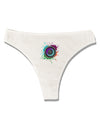 Paint Splatter Speaker Womens Thong Underwear-Womens Thong-TooLoud-White-X-Small-Davson Sales
