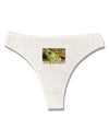Menacing Turtle with Text Womens Thong Underwear-Womens Thong-TooLoud-White-X-Small-Davson Sales