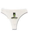Momster Frankenstein Womens Thong Underwear-Womens Thong-TooLoud-White-X-Small-Davson Sales