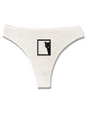 Cat Peeking Womens Thong Underwear by TooLoud-Womens Thong-TooLoud-White-X-Small-Davson Sales