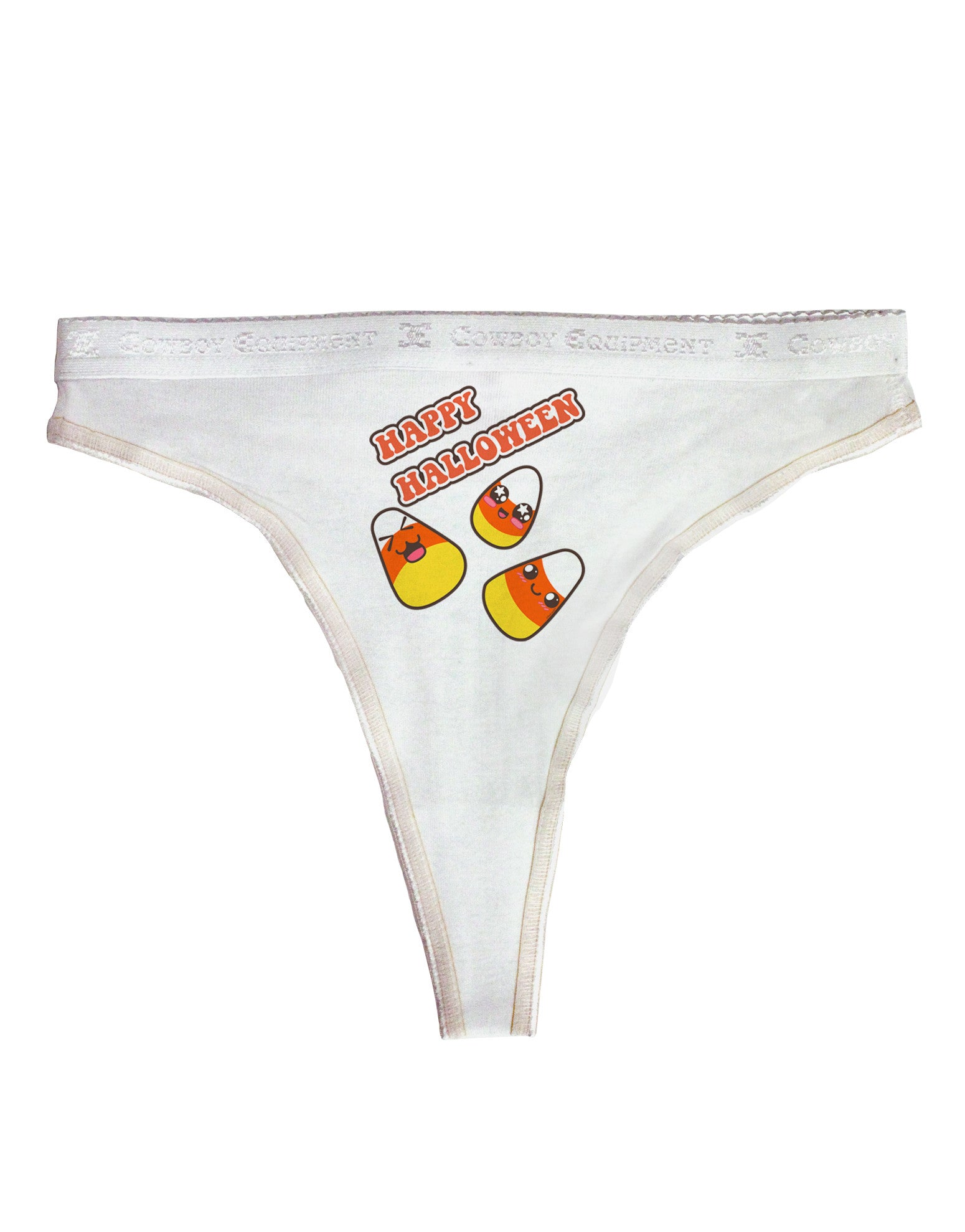 Happy Halloween Cute Candy Corn Womens Thong Underwear - Davson Sales