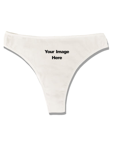 Upload Your Photo Name Front Print Cheeky Underwear - Low-Rise