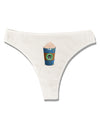 Happy Hanukkah Latte Cup Womens Thong Underwear-Womens Thong-TooLoud-White-X-Small-Davson Sales