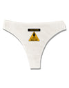 Slippery When Wet Womens Thong Underwear-Womens Thong-TooLoud-White-X-Small-Davson Sales