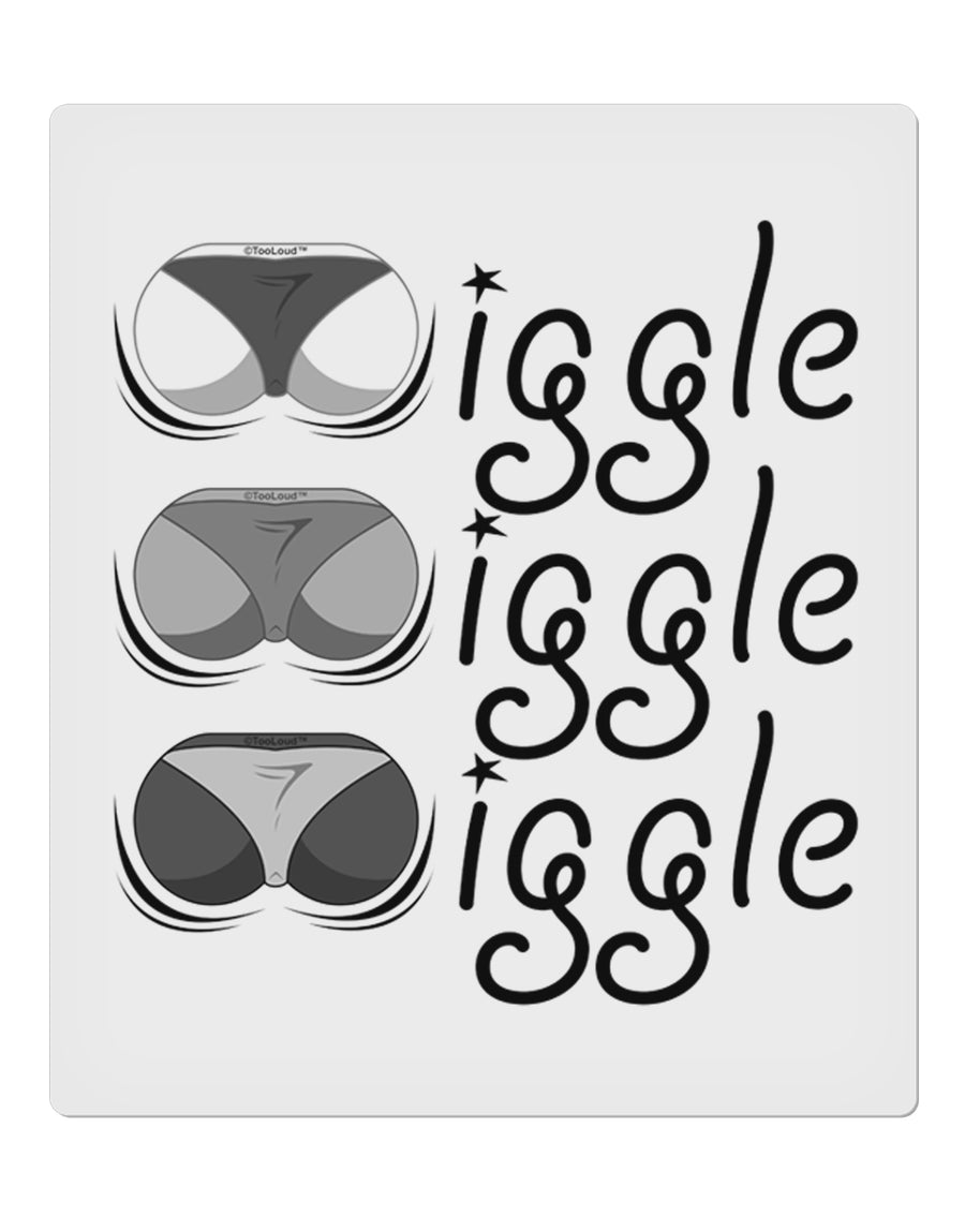 Wiggle Wiggle Wiggle - Twerk 9 x 10.5&#x22; Rectangular Static Wall Cling-Static Wall Cling-TooLoud-White-Davson Sales
