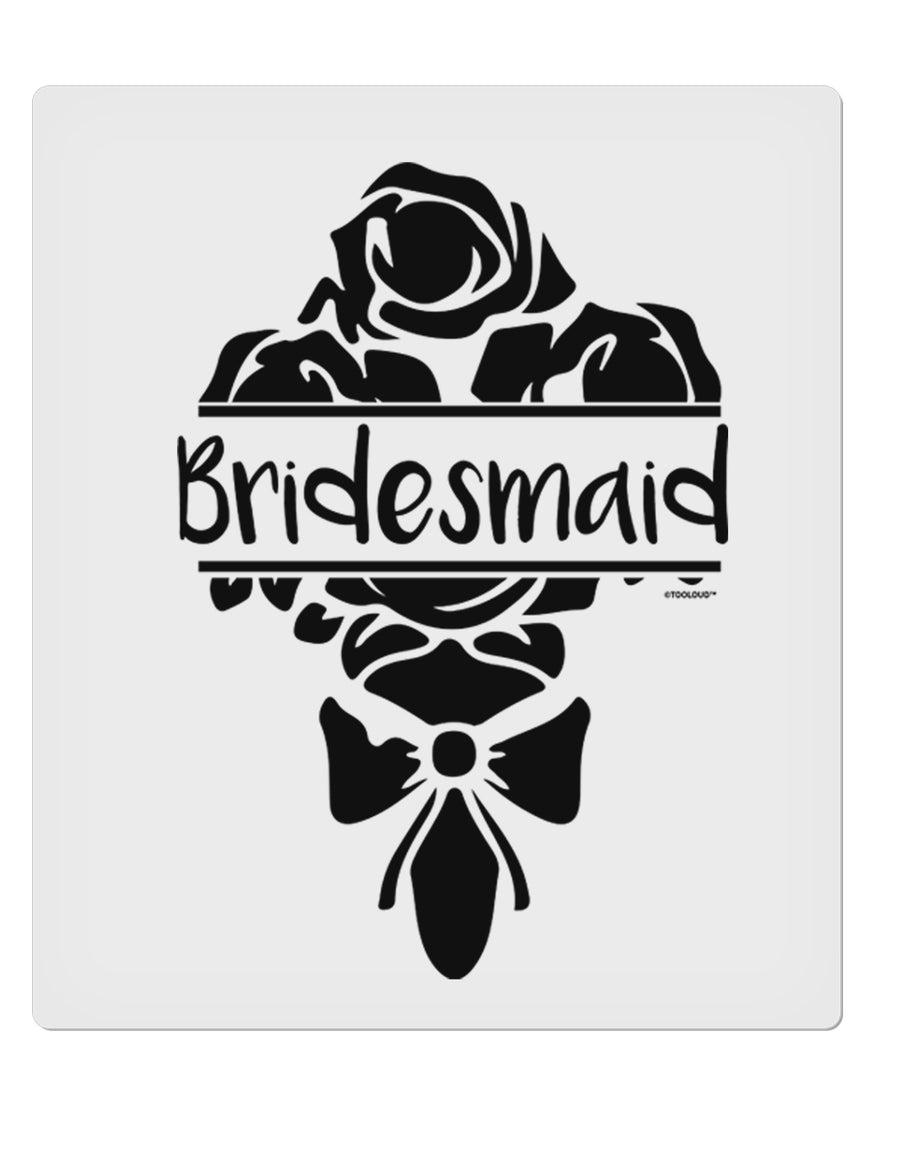 TooLoud Bridesmaid Bouquet Silhouette 9 x 10.5 Inch Rectangular Static Wall Cling-Static Wall Clings-TooLoud-Davson Sales