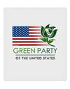 Green Party US Flag 9 x 10.5&#x22; Rectangular Static Wall Cling-Static Wall Cling-TooLoud-White-Davson Sales