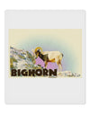 Bighorn Ram WatercolorText 9 x 10.5&#x22; Rectangular Static Wall Cling-Static Wall Cling-TooLoud-White-Davson Sales