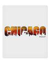 Chicago Skyline Cutout - Sunset Sky 9 x 10.5&#x22; Rectangular Static Wall Cling by TooLoud-Static Wall Cling-TooLoud-White-Davson Sales