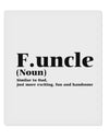 Funcle - Fun Uncle 9 x 10.5&#x22; Rectangular Static Wall Cling by TooLoud-TooLoud-White-Davson Sales