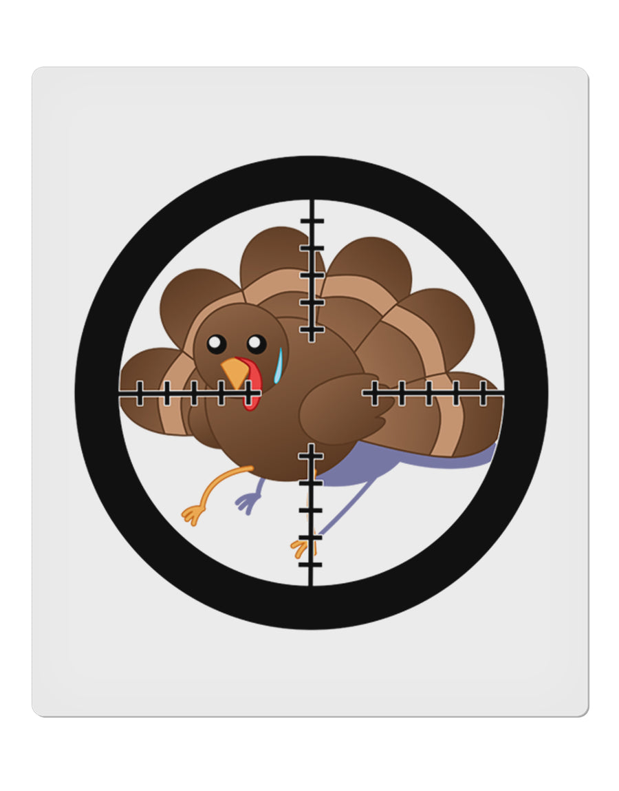 Turkey Trouble - Thanksgiving Funny 9 x 10.5&#x22; Rectangular Static Wall Cling-Static Wall Cling-TooLoud-White-Davson Sales