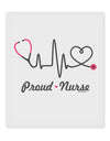 Stethoscope Heartbeat Text 9 x 10.5&#x22; Rectangular Static Wall Cling-Static Wall Cling-TooLoud-White-Davson Sales