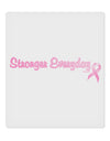 Stronger Everyday Breast Cancer Awareness Ribbon 9 x 10.5&#x22; Rectangular Static Wall Cling-Static Wall Cling-TooLoud-White-Davson Sales