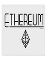 TooLoud Ethereum with logo 9 x 10.5 Inch Rectangular Static Wall Cling-Static Wall Clings-TooLoud-Davson Sales