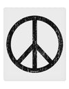 Peace Sign Symbol - Distressed 9 x 10.5&#x22; Rectangular Static Wall Cling-Static Wall Cling-TooLoud-White-Davson Sales