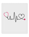 Stethoscope Heartbeat 9 x 10.5&#x22; Rectangular Static Wall Cling-Static Wall Cling-TooLoud-White-Davson Sales