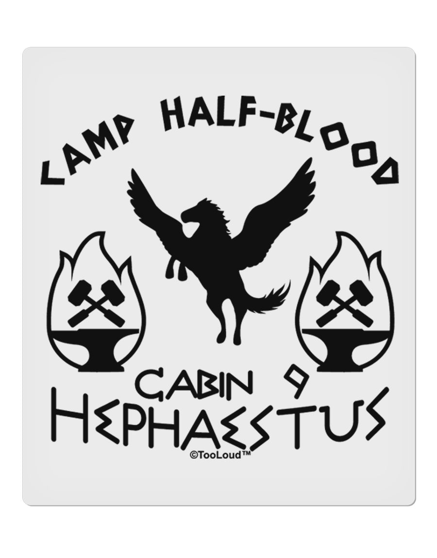 Cabin 9 Hephaestus Half Blood 9 x 10.5&#x22; Rectangular Static Wall Cling-Static Wall Cling-TooLoud-White-Davson Sales